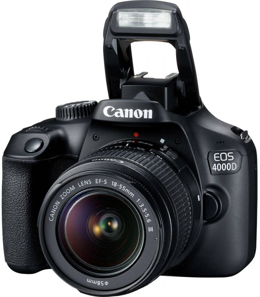 Canon EOS 4000D DSLR camera flash